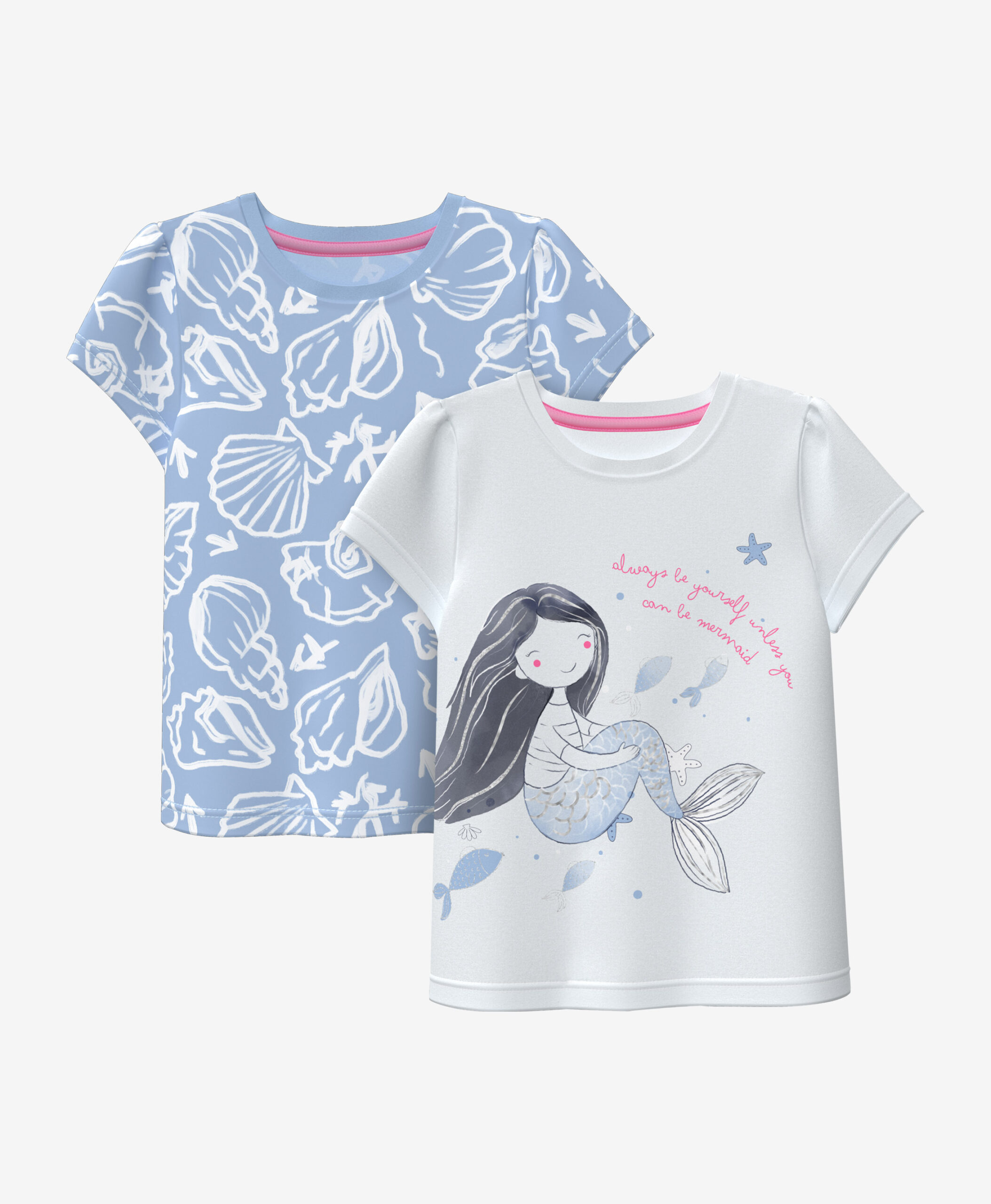 T-Shirts, 100% Baumwolle, 2er-Pack