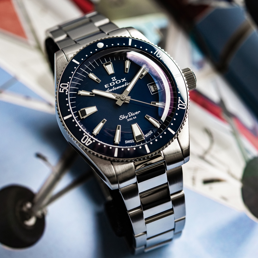 Edox SkyDiver Date Automatic Ø 38mm