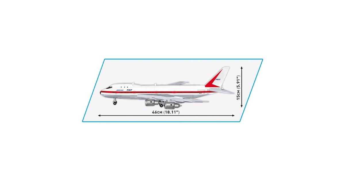 COBIBoeing 747 First Flight 1969 Constructiespeelgoed  (Schaal 1:144)