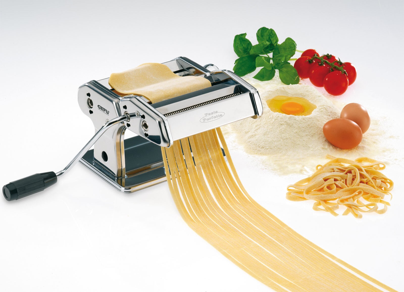 GEFU Nudelmaschine PASTA PERFETTA silberfarbig