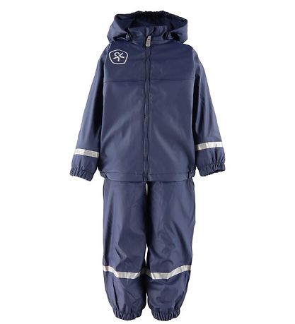 Color Kids Regnt?j m. Seler/Fleece - PU - Dress Blues