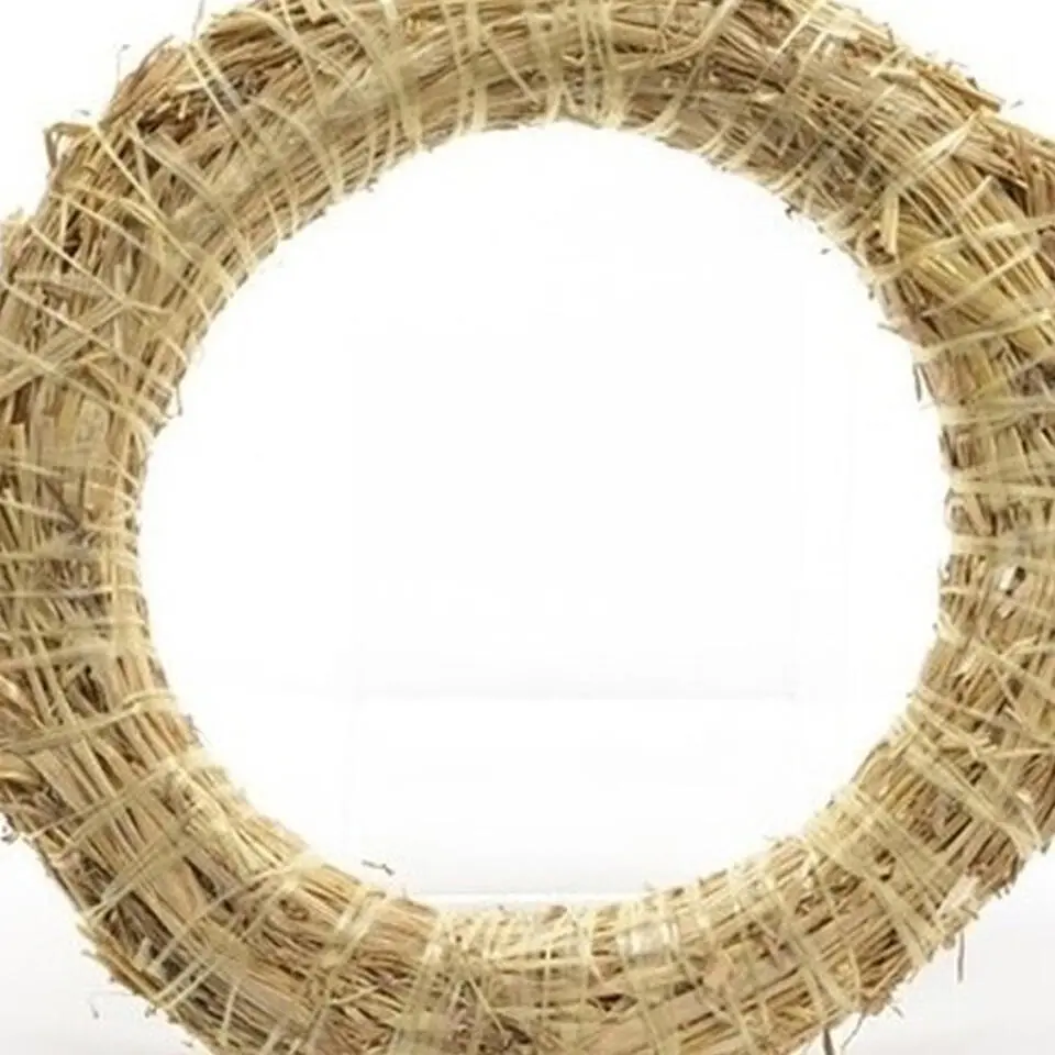 Decoratie krans van stro - 50 x 8 cm - DIY kransen maken