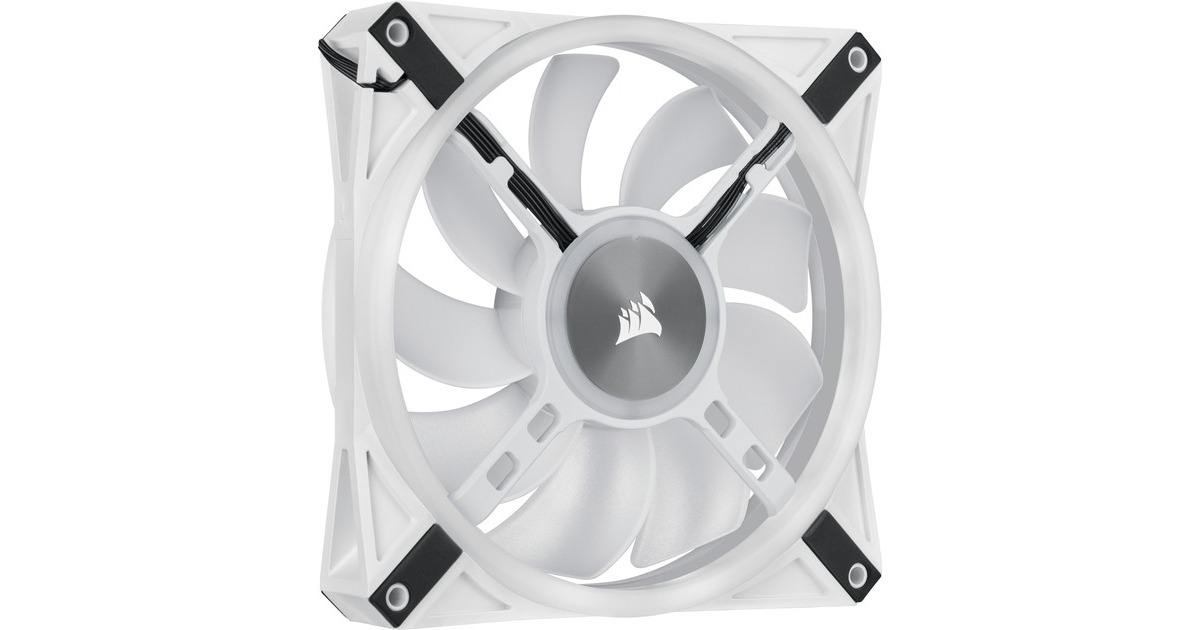 CorsairiCUE QL140 RGB case fans  (Wit, 2 stuks, 140 x 140 x 25 mm, PWM)