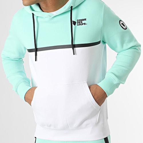 Ensemble De Survetement Candy Vert Turquoise Blanc