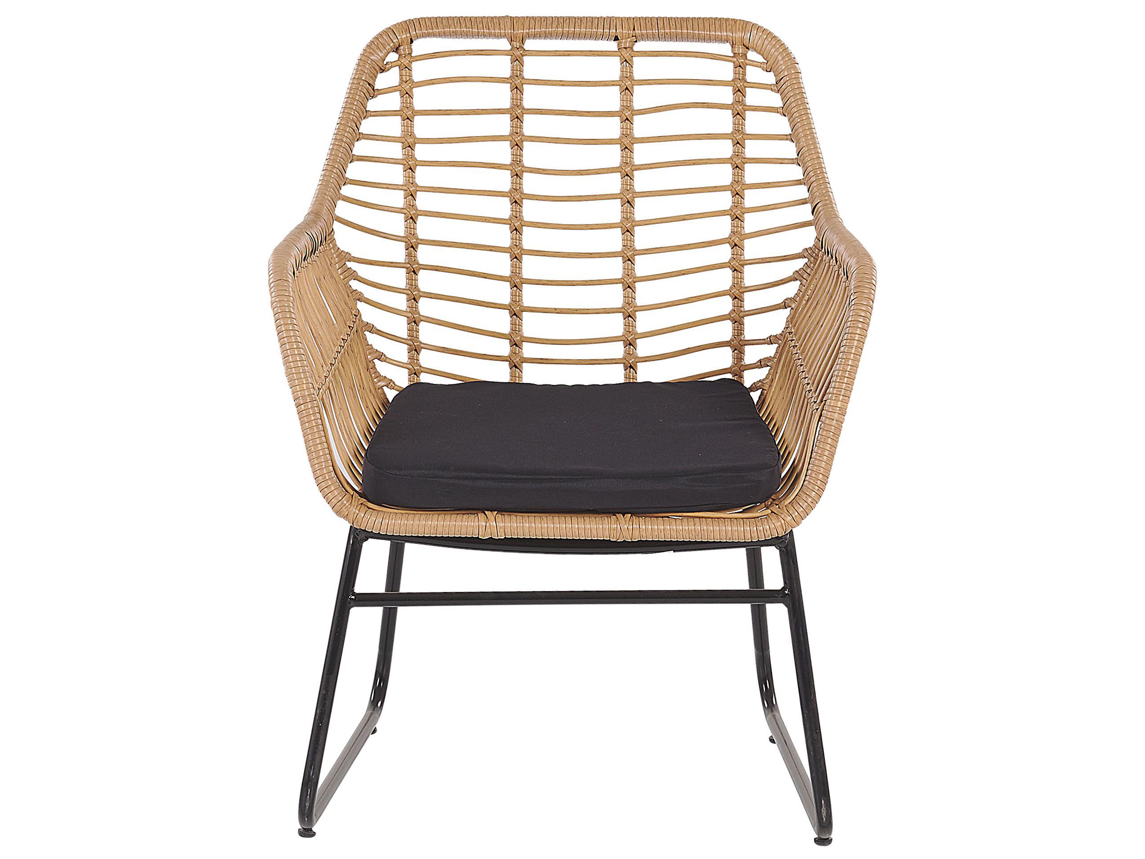 Loungeset met tafel 4-zits MINORI PE rotan Beige