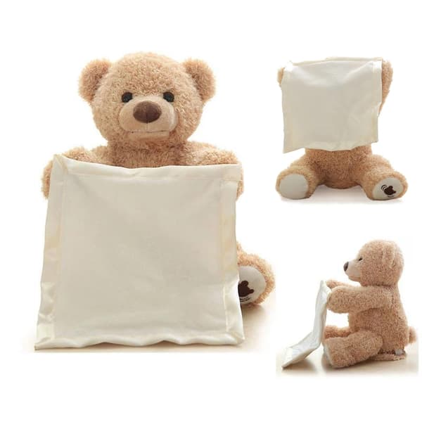 Kikaboo Bamse / Peek-a-boo Teddybjørn - 30 cm - Snakkende