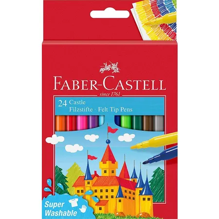Faber-Castell 554202 Filzstift Castle, 24er Kartonetui