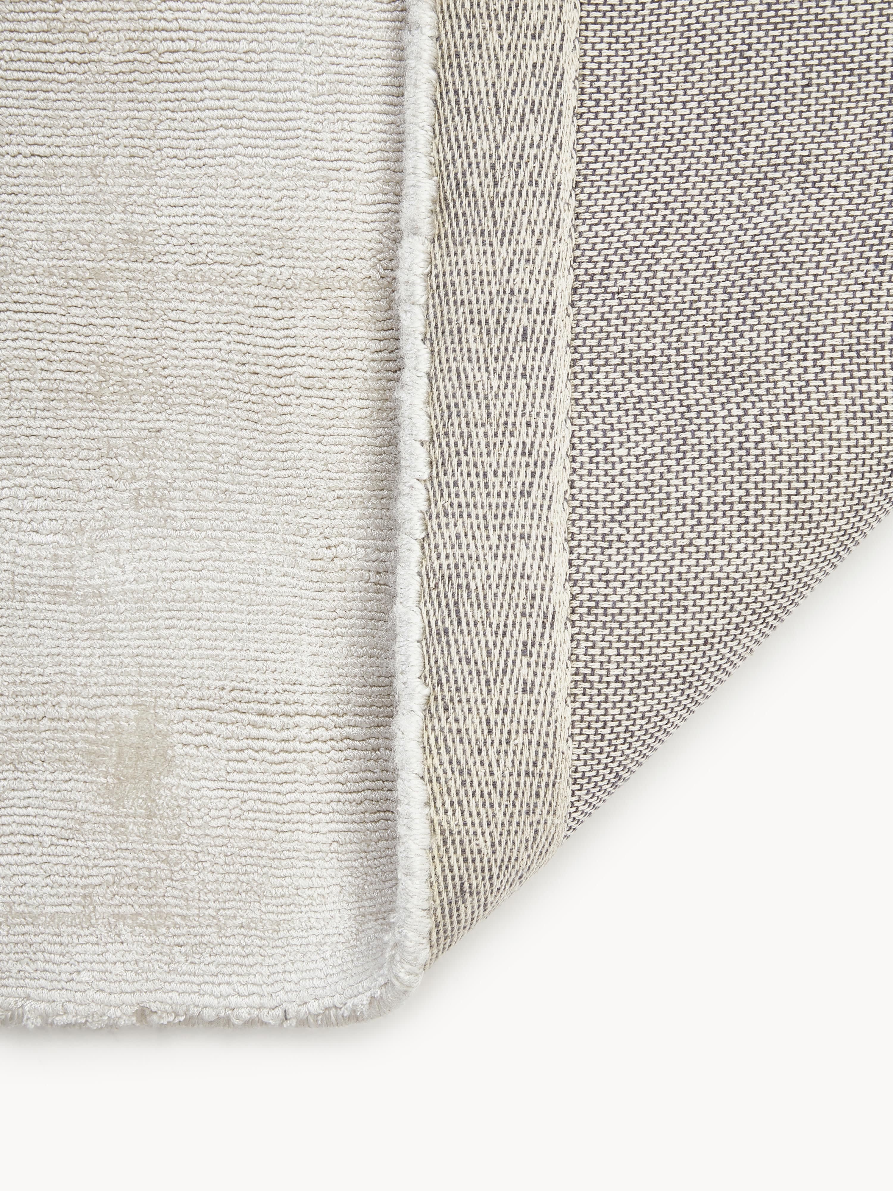 Handgeweven viscose vloerkleed Jane