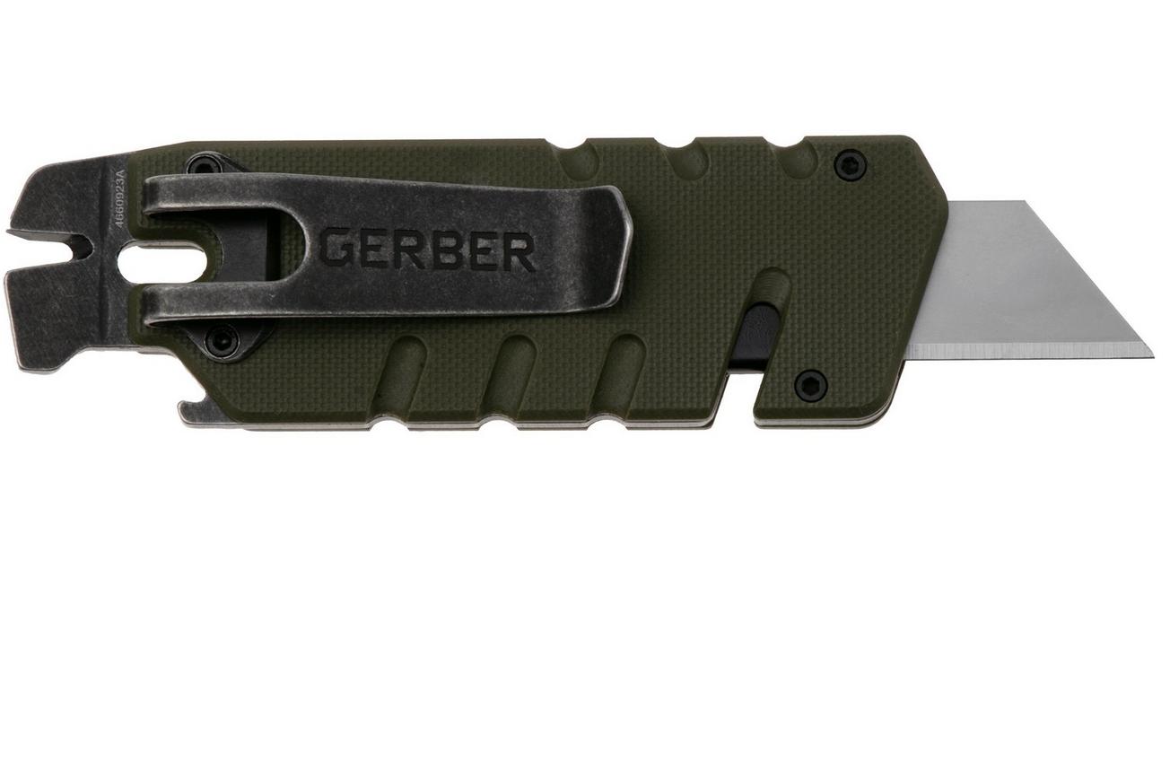 Gerber Prybrid Utility Clip 31-1069378 OD-Green G10, zakmes met pocketclip