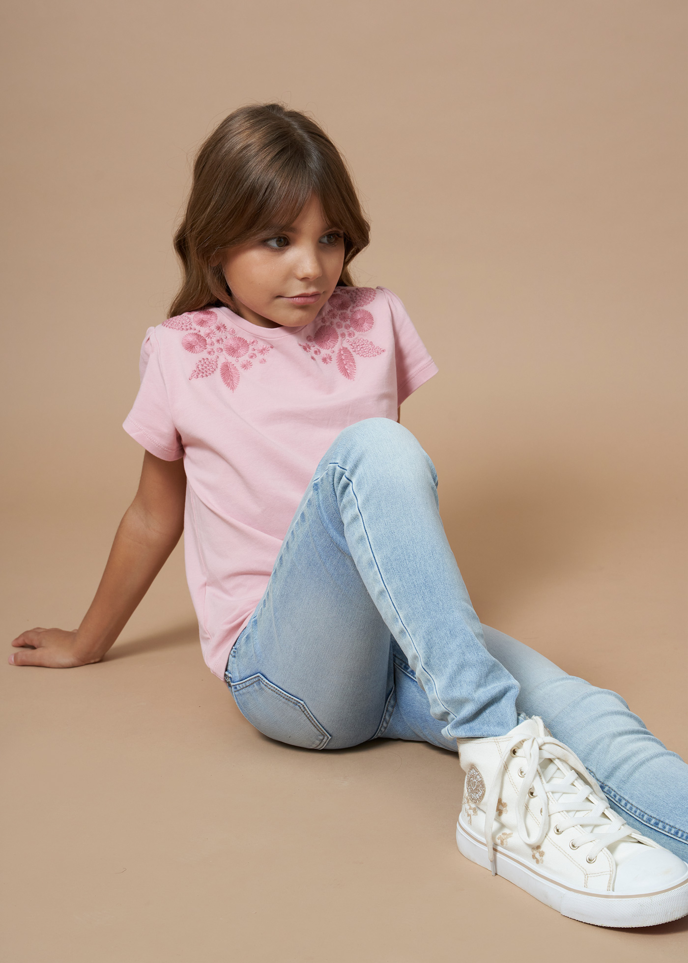 Calça jegging feminina com lavagem ecológica