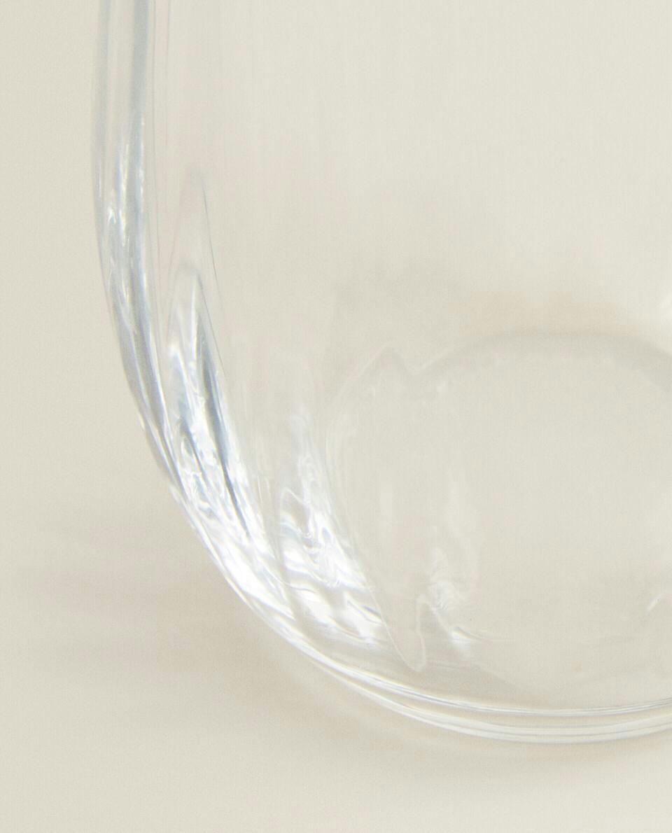 COPO DE CRISTAL DA BOÊMIA COM LINHAS