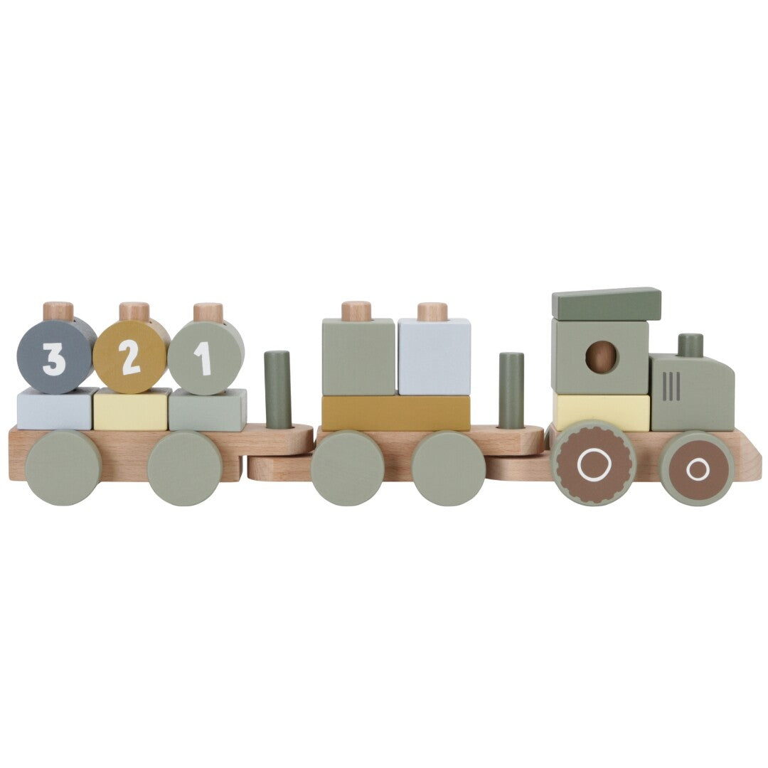 Little dutch blokkentrein tractor
