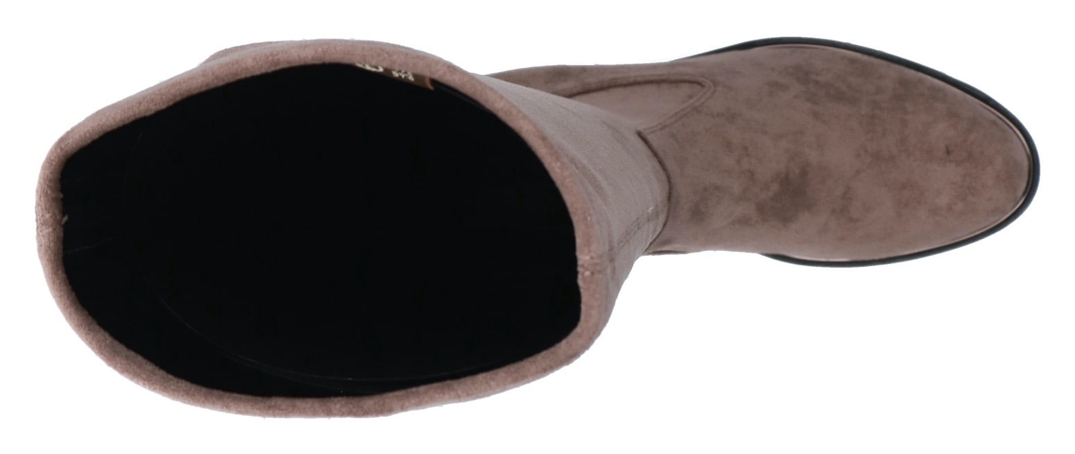Caprice Schlupfstiefel  , Blockabsatz, Langschaftstiefel in klassischer Linie, XS Schaft