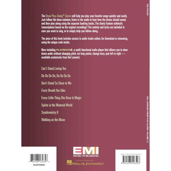 Hal Leonard Drum Play-Along The Police