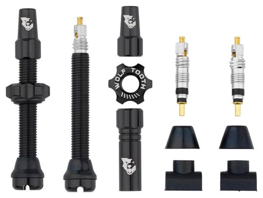 Valves Tubeless Wolf Tooth 44 mm Noir