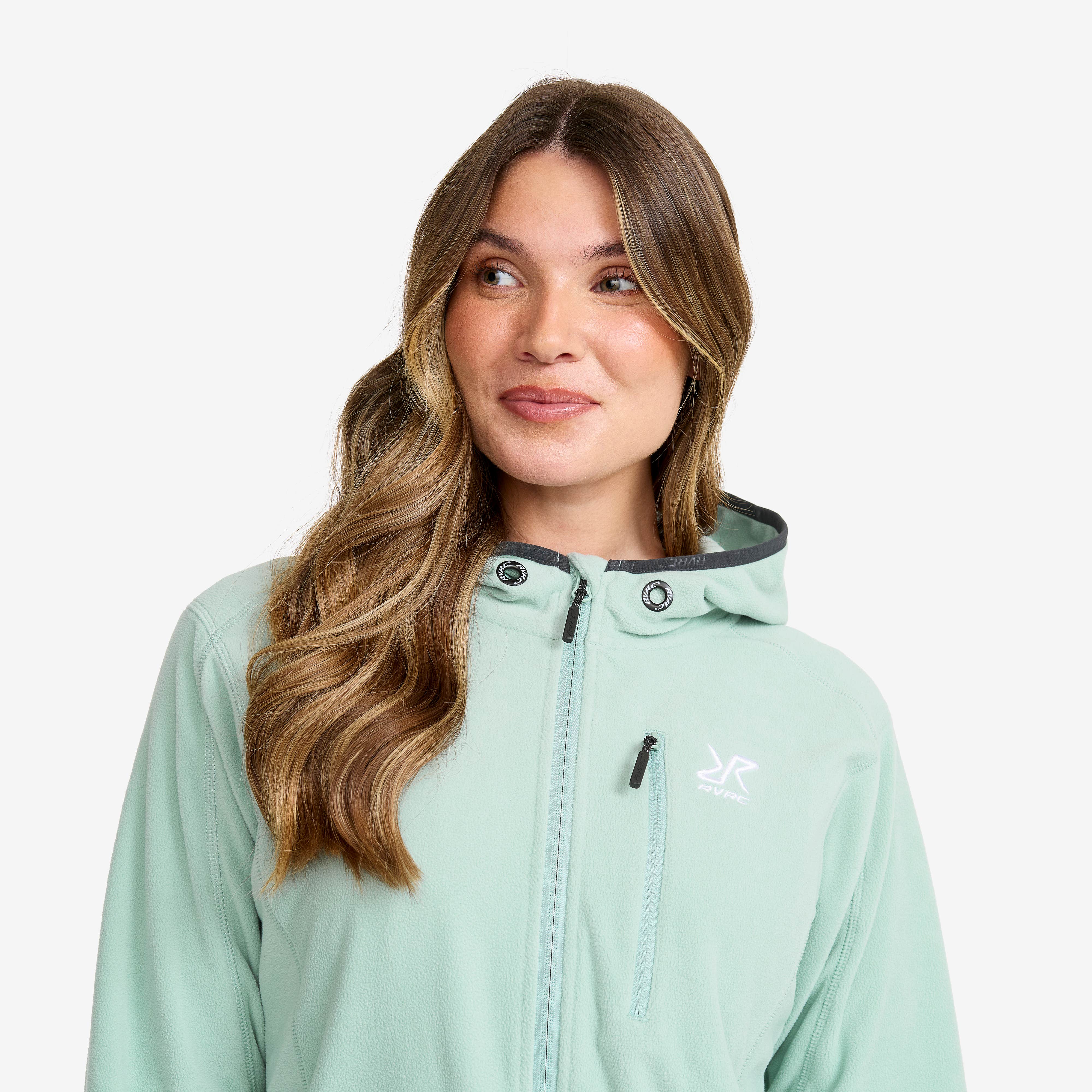 Trekker Hoodie Dame Gray Mist