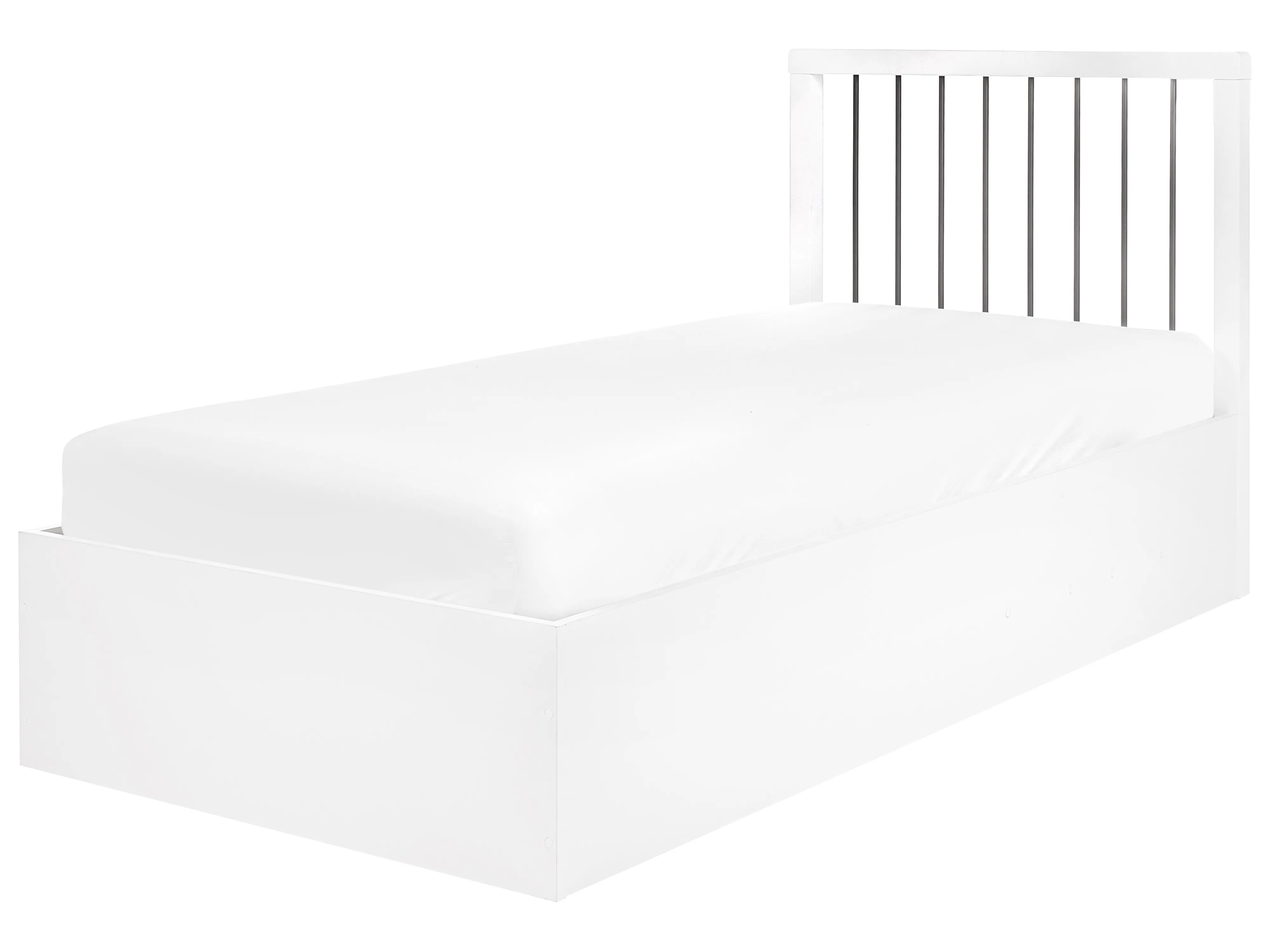 Bed met opbergruimte ROUVILLERS 90 x 200 cm Wit