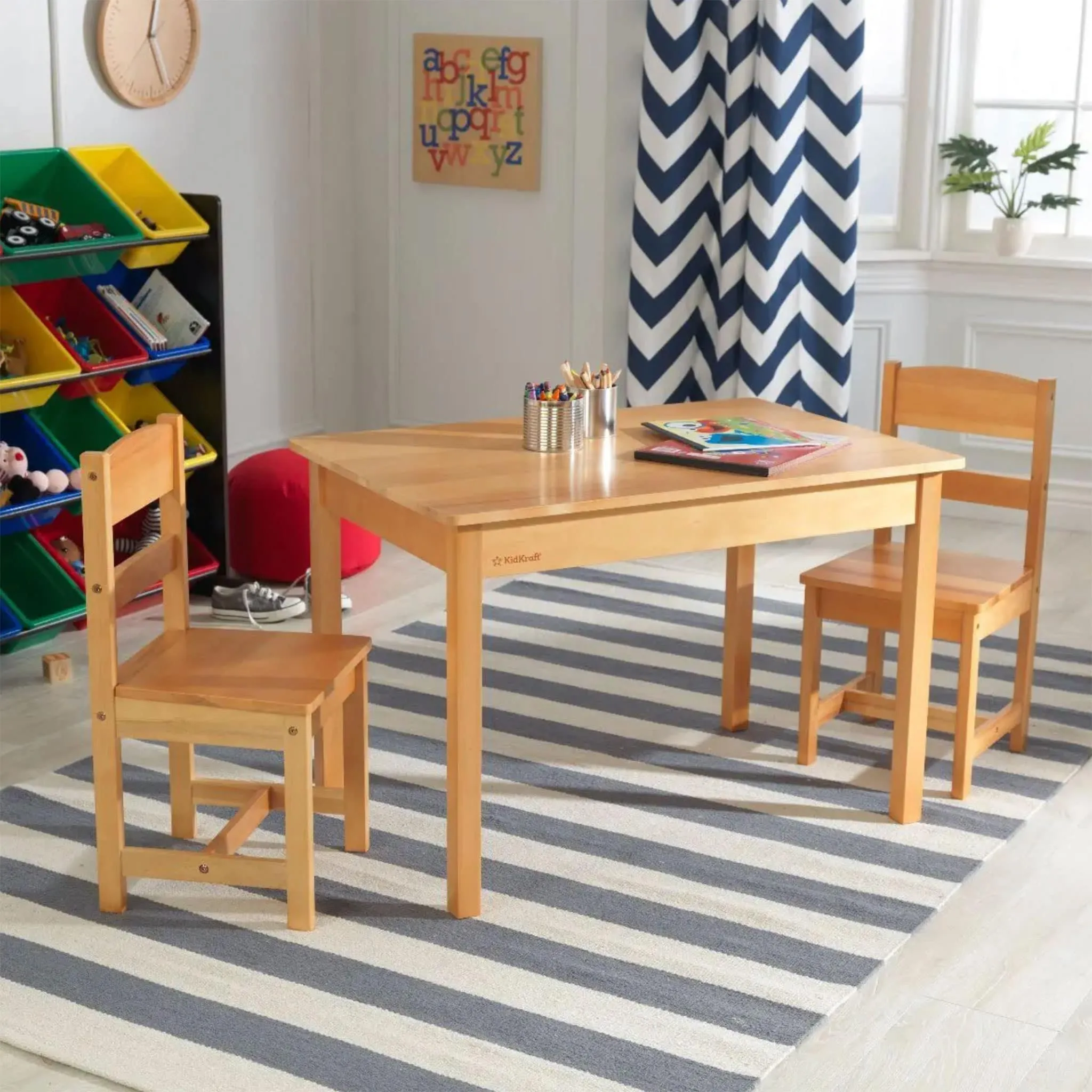 KidKraft Table et 2 Chaises pour Enfant - Naturel