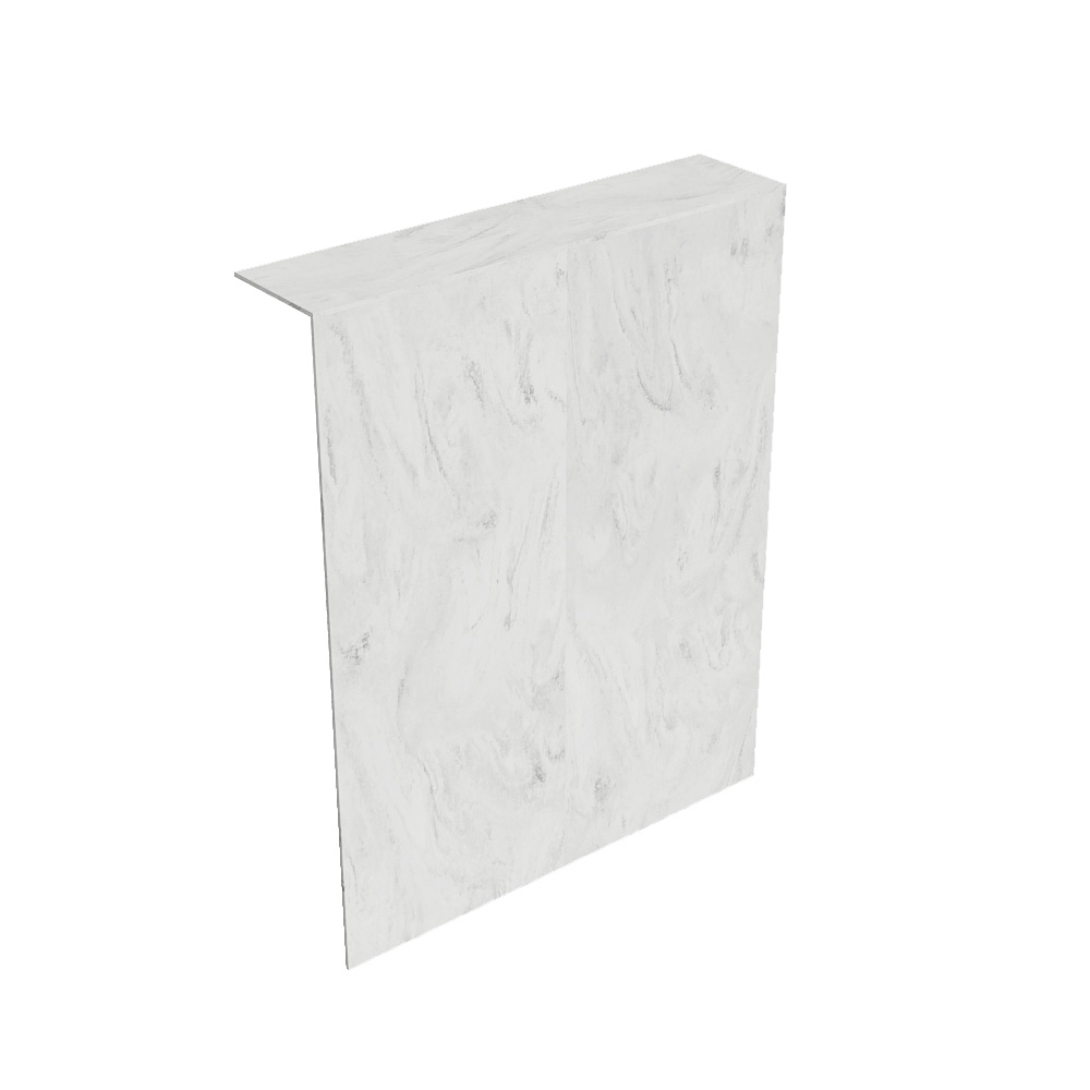 Mondiaz Hope toiletplaat solid surface 100x125cm opalo niet voorgeboord