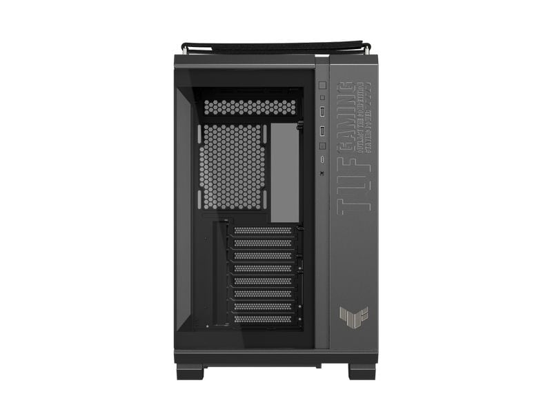 ASUS PC-Gehäuse TUF GAMING GT502 Horizon TG ARGB Schwarz Leistungsstarkes Midi-Tower-Gehäuse mit modularem Dual-Chamber-Design