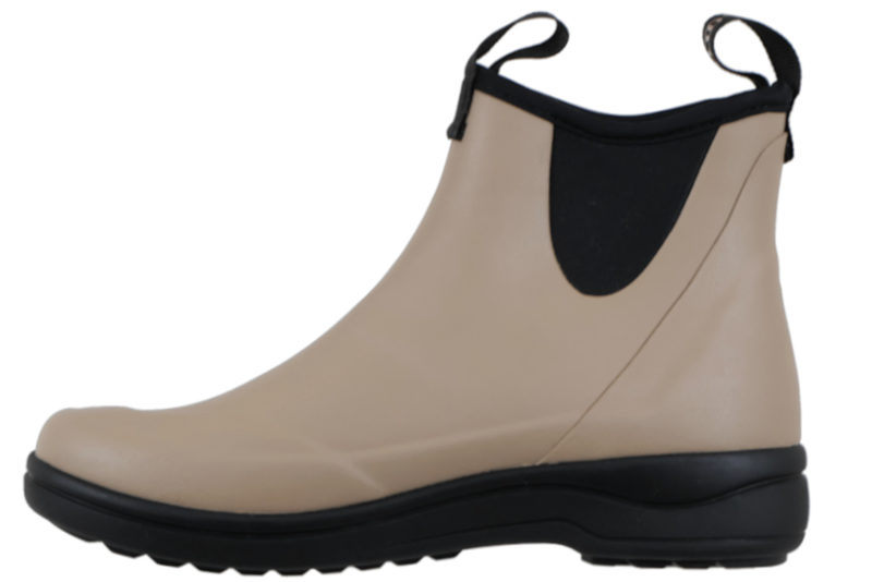 GREEN COMFORT RAIN RUBBERBOOT PLAIN GUMMISTØVLE I TAUPE GUMMI