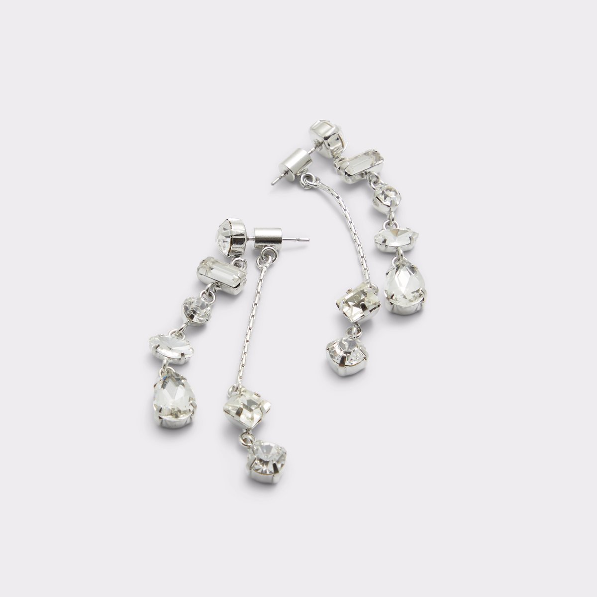 Faysean Silver-Clear Multi Women Earrings