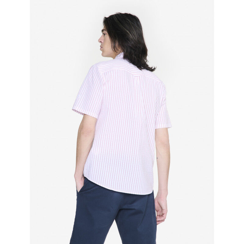 Chemise en seersucker avec manches courtes - Chemise homme