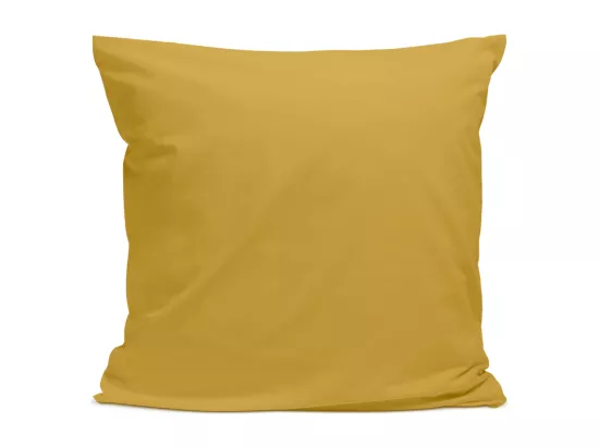 Taie d'oreiller 100% Percale de coton - Moutarde - 65x65cm