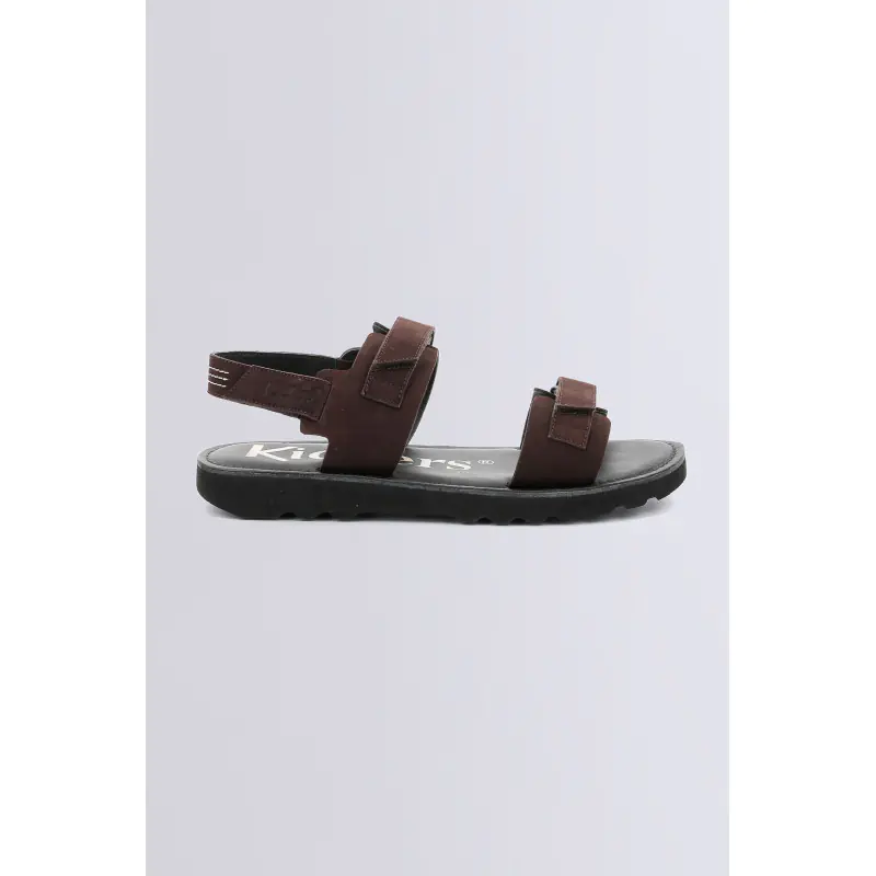 Kick neos Marron SANDALES Cuir Homme