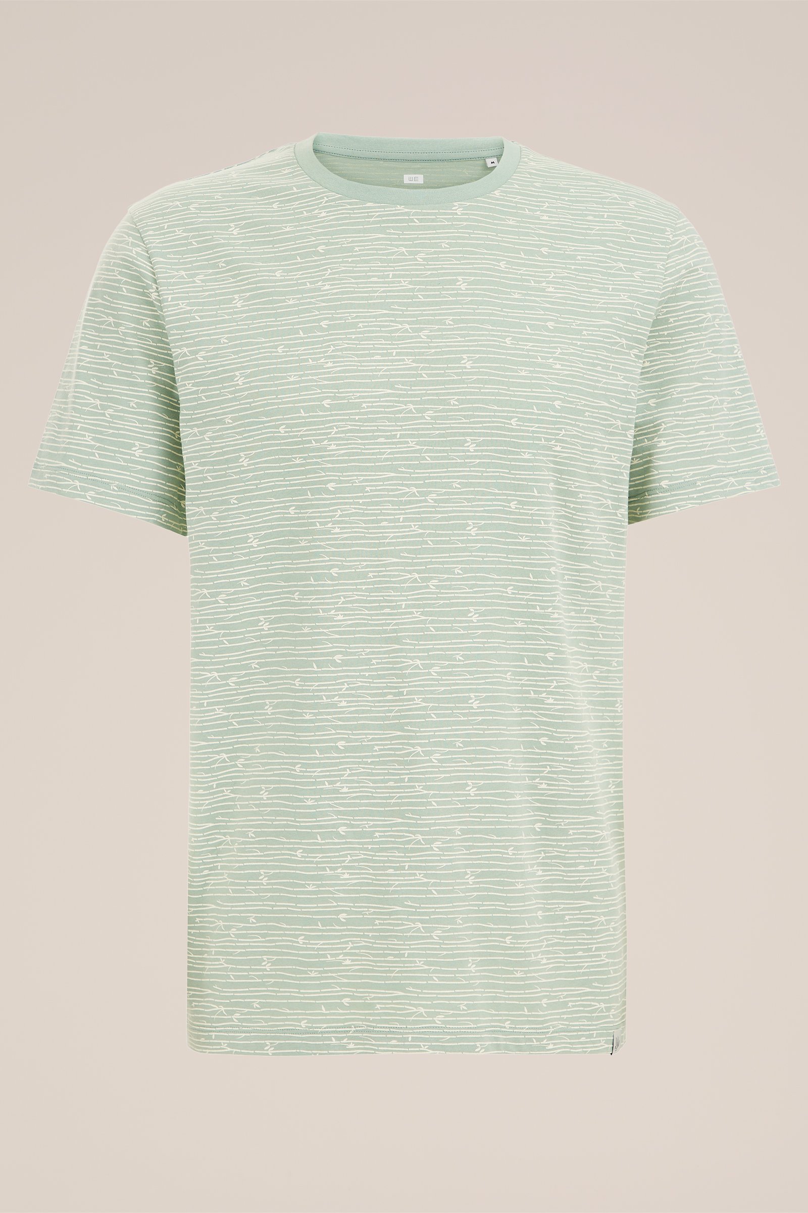 T-shirt met dessin WE Fashion Mintgroen