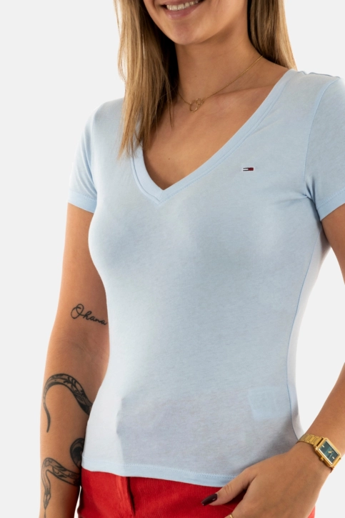 Tee shirt tommy jeans dw0dw20458 c3q sweet blue