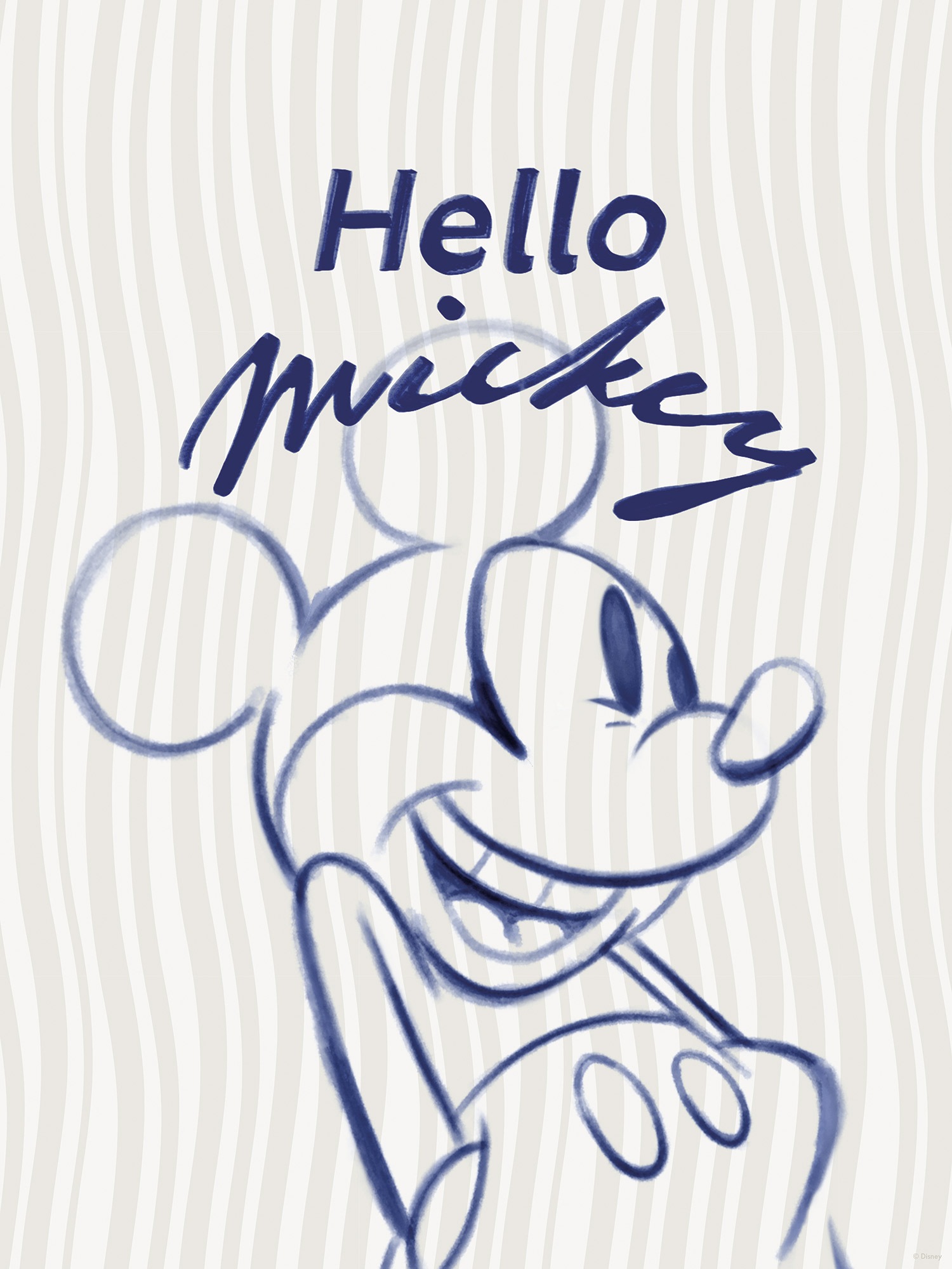 Komar Wandbild »Disney Mickey Mouse Hello« Disney Set, 1 Stk. tlg. 30 x 40 cm (Breite x Höhe) - Kinderzimmer, Dekoration