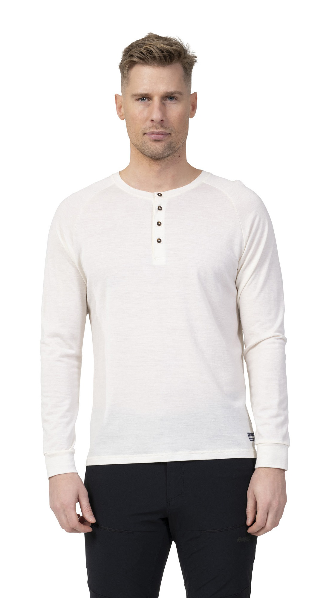 Lysebu Wool Henley Herre Vanilla White