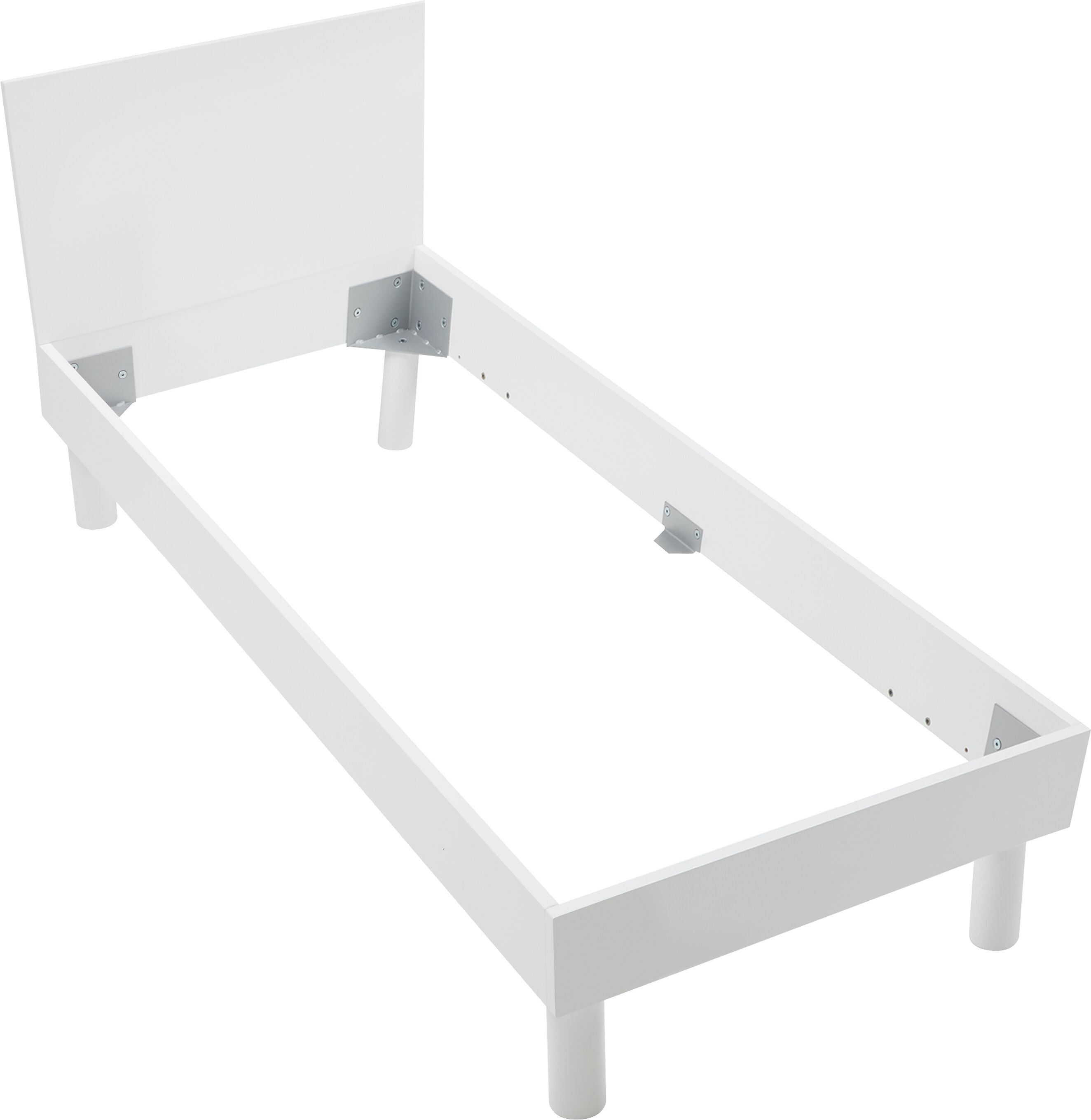CARA Bett - Weiss / B: 90.0 cm x T: 200.0 cm