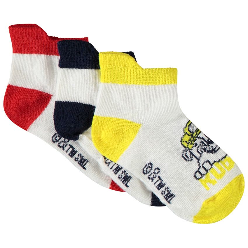 Lot de 3 paires de socquettes Pat'Patrouille pour bébé garçon - Blanc