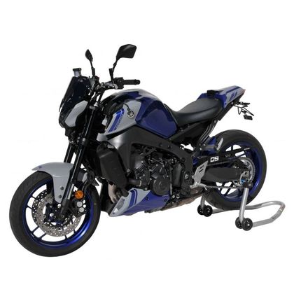 Garde boue Ermax Arrière EVO avec carter de chaine aluminium - Bleu / Gris