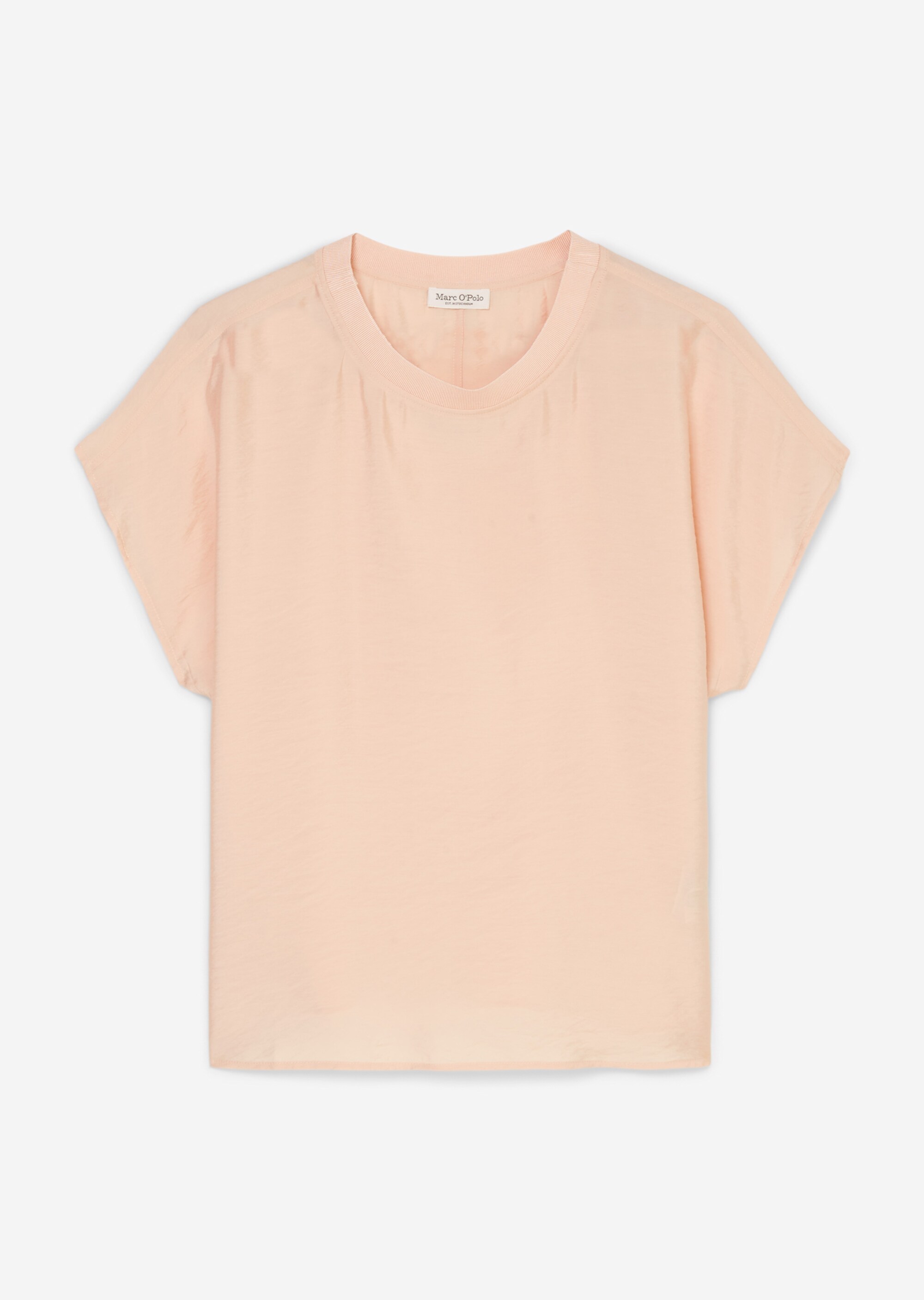 Blusenshirt regularaus Viskose-Mix-Crinkle