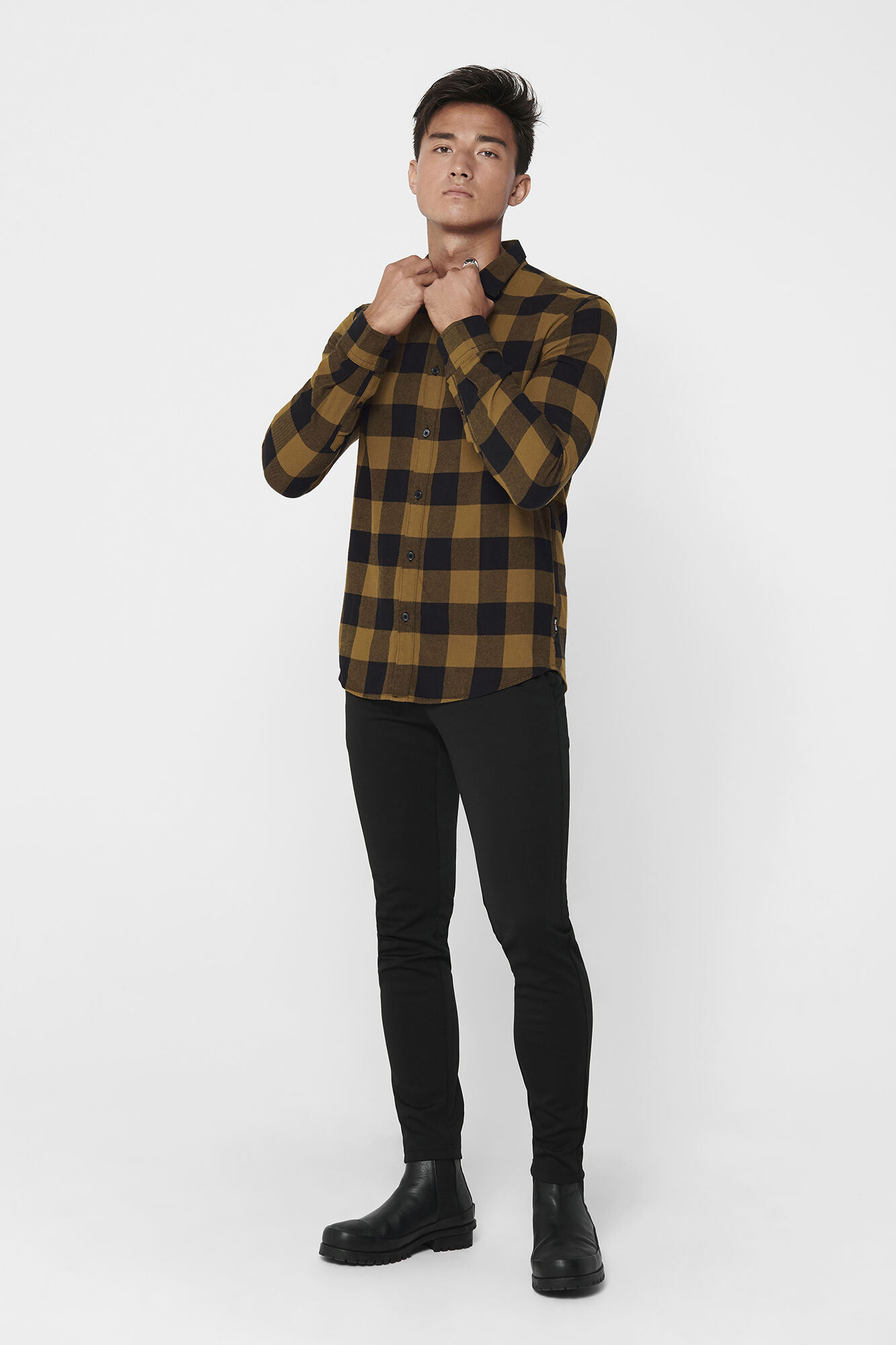 Camisa com estampa xadrez