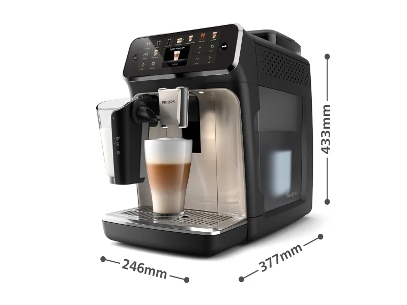 Philips 5500 series EP5547 - Automatisk kaffemaskine med capuccinatore - 15 bar - sort/krombelagt