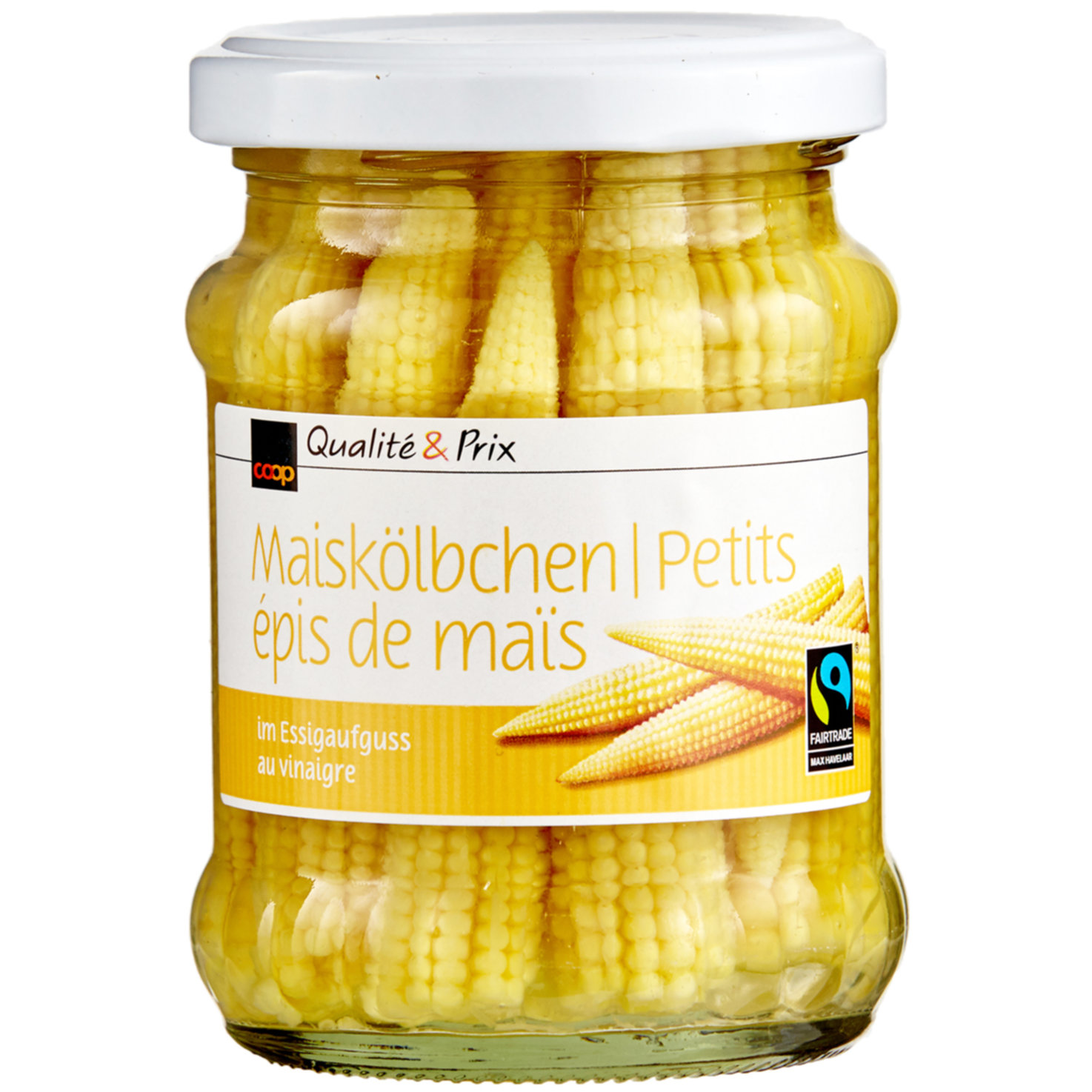 Fairtrade Maiskölbchen in Essig