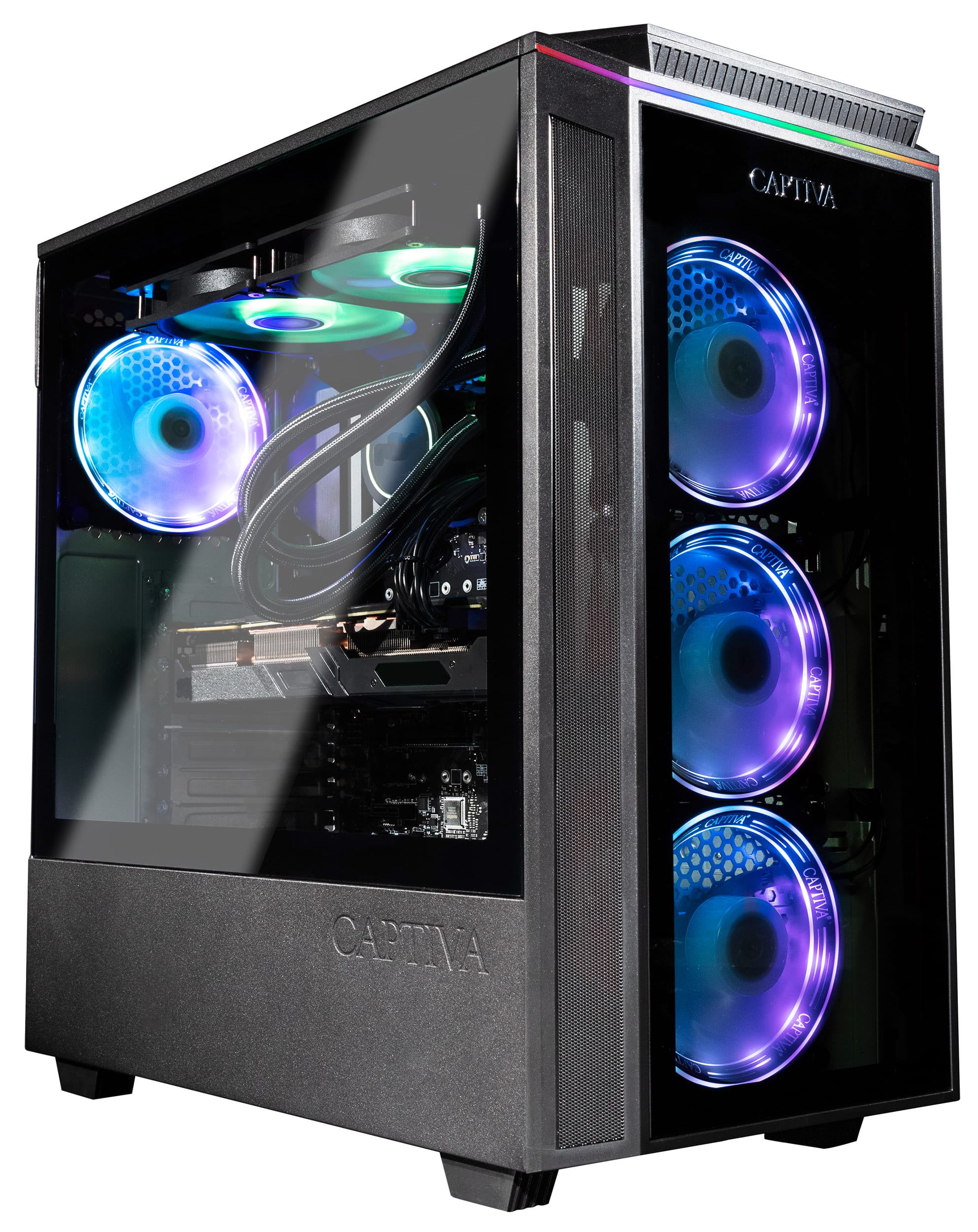 Captiva PC Highend Gaming R73-715 | AMD Ryzen 7 7800X3D | 64GB DDR5 RAM | NVIDIA RTX 4080 16GB GDDR6X | SSD 2TB M.2 NVMe | Windows 11 Home