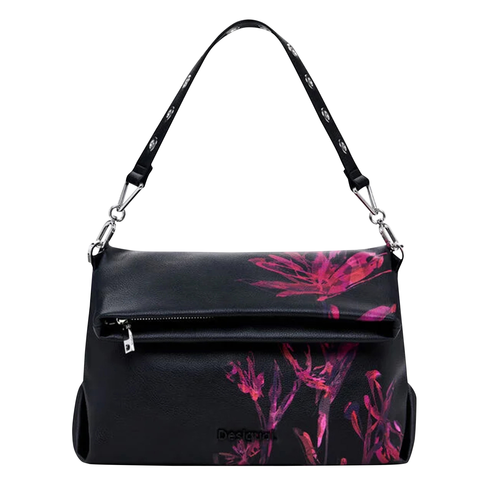 Sac bandoulière imprimé | Noir