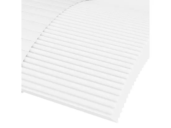 Lit de jour avec matelas crème 90x200 cm tissu
