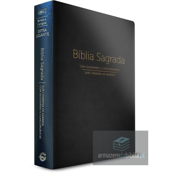 Biblia Sagrada (ARC) Preta - Letra Extra Gigante - Dicionario e Concordancia