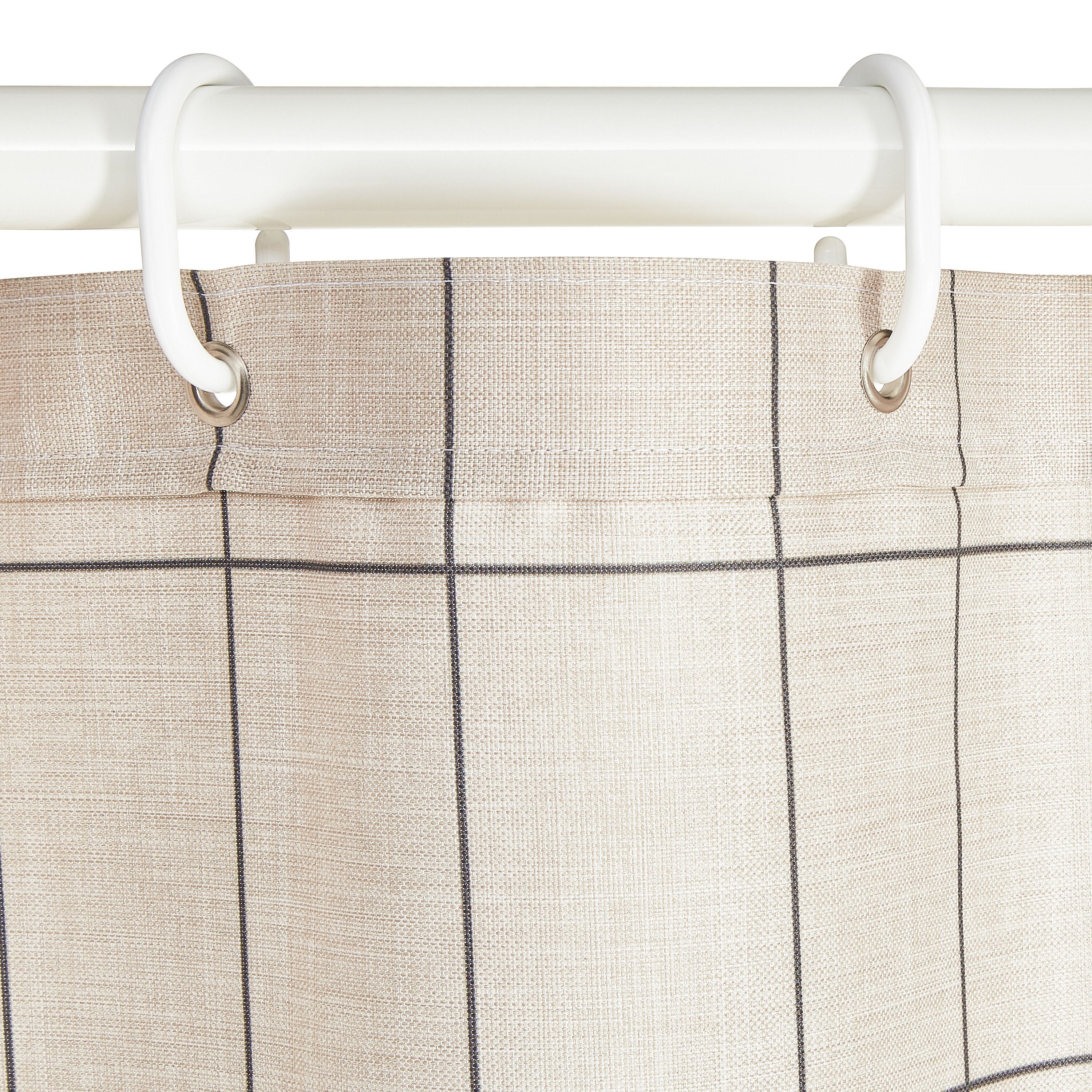LINO Duschvorhang - Beige / B: 180.0 cm x H: 200.0 cm