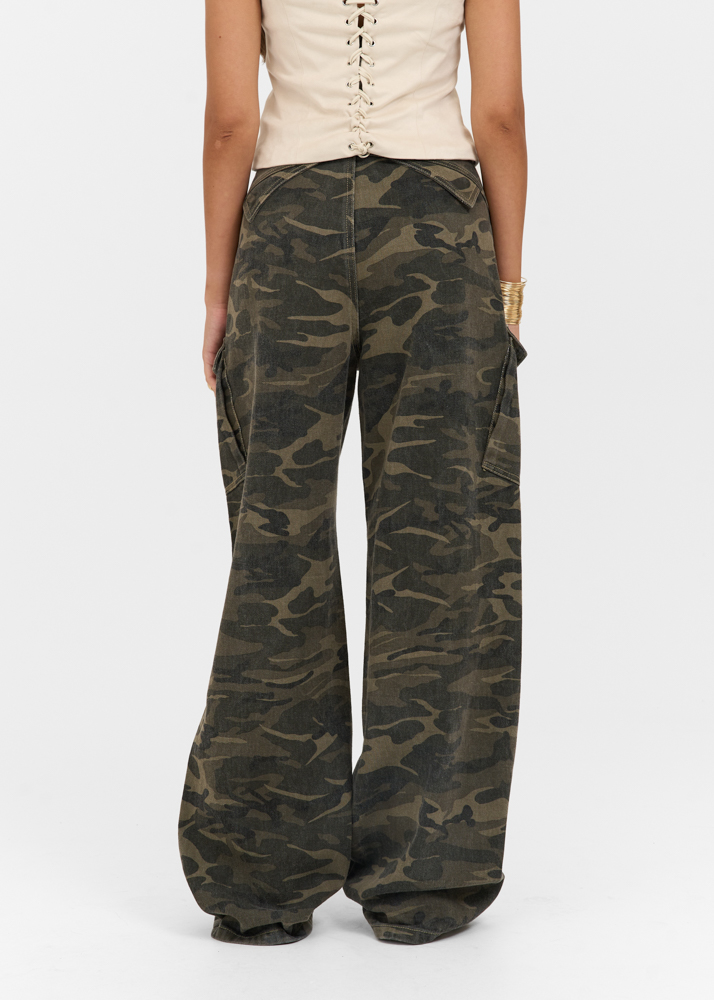 Beau jeans donkergroen