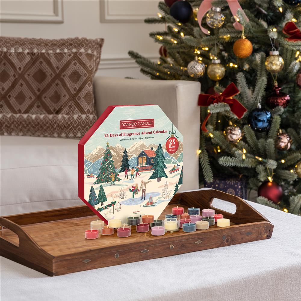 Advent Wreath Duft Kerzen Adventskalender Teelicht Weihnachts Kalender (10.26526.084E) - Aprés Ski