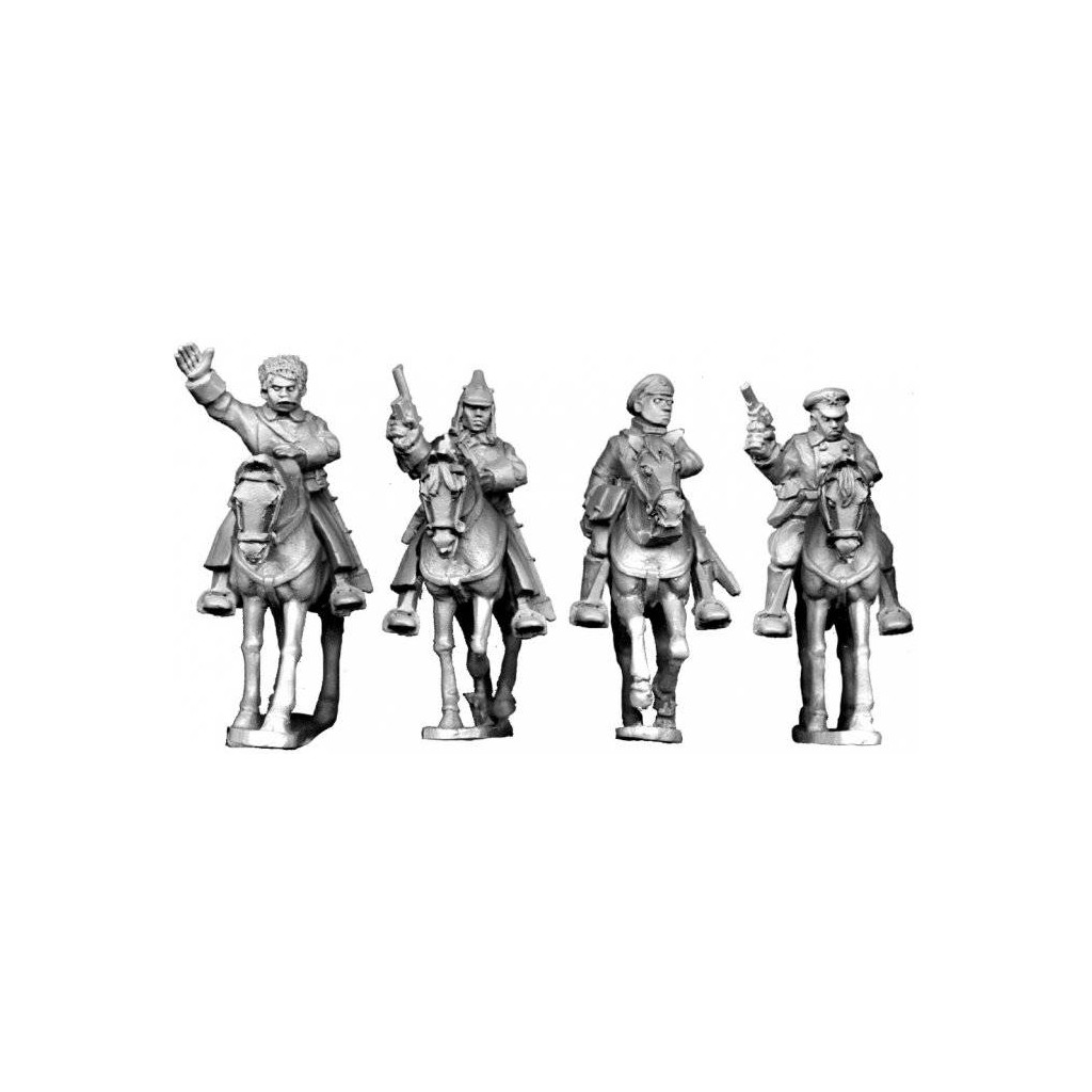 Mounted Bolshevik Officers