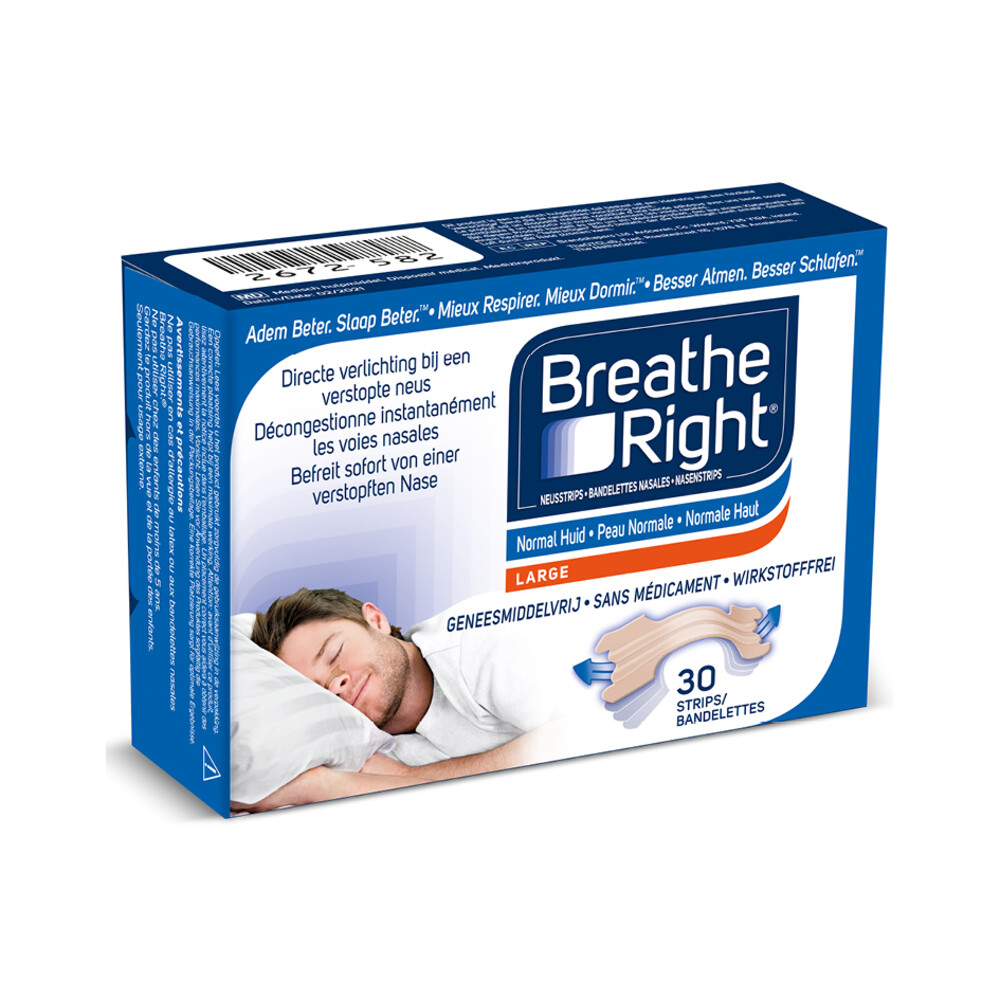 Breathe Right Neusstrips Normale Huid30 stuks
