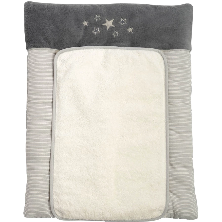 Be Be 's Collection Wickelunterlage Sternchen Grau 55x70 cm